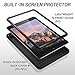 iPad Mini Case, YOUMAKER Heavy Duty Apple iPad Mini Full-body Rugged Protective Case with Kickstand and Built-in Screen Protector for Apple iPad Mini 3 (2014) and iPad Mini 2 (2013), Black/Black