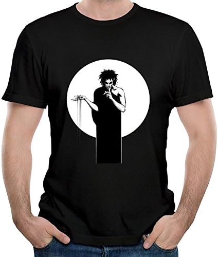 SIXFINE Mens NE sixil Gai Go Six Man Quotes Sand Six Man Short Sleeve Shirt Tees Black Large