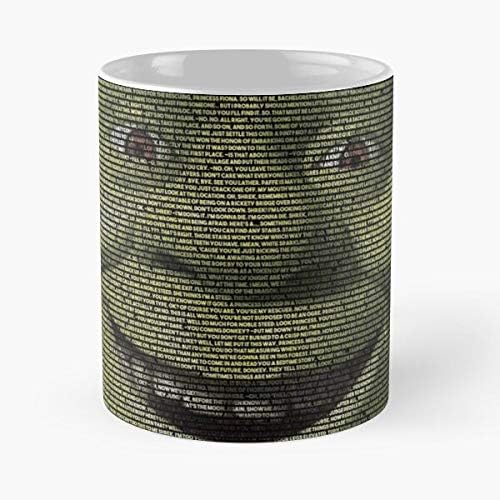 Shrek - Entire Script With Shrek Face Classic Mug 11 Oz