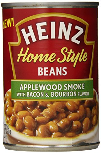 Heinz Home Style Beans, Applewood Smoke with Bacon & Bourbon, 16 Ounce Heinz Home Style Beans, Applewood Smoke with Bacon & Bourbon, 16 Ounce