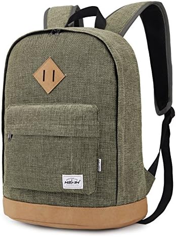 DANALA Classic Canvas School Bag Laptop Backpack Travel Rucksack