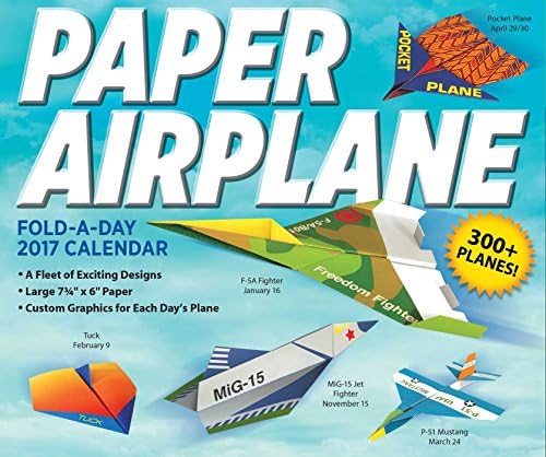 Paper Airplane Fold-a-Day 2017 Day-to-Day Calendar