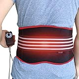 CREATRILL Heating Pad Lumbar Support Back Brace Belt Lower Back Heat Wrap Hot Therapy for Waist Pain Relief Muscle Strain Dysmenorrhea Abdominal Pain Good Back Warmer Lumbar Wrap