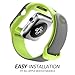 i-Blason Apple Watch 3 Case 42mm, [New Unity Series] Premium Hybrid Protective Bumper Band for Apple Watch 42mm 2017 Release [Compatible with Apple Watch 42mm Series 3 2017/Series 2/Series 1] (Green)