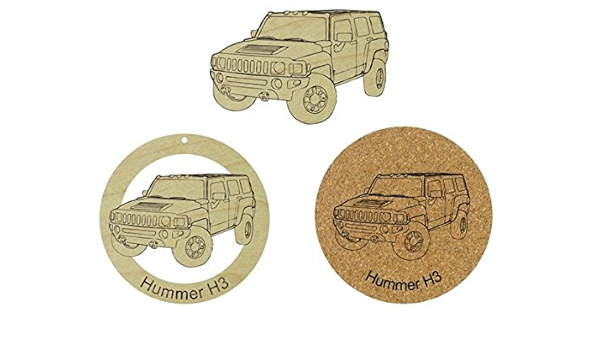 Hummer H3 – Juego de adorno de madera para nevera o imán ...