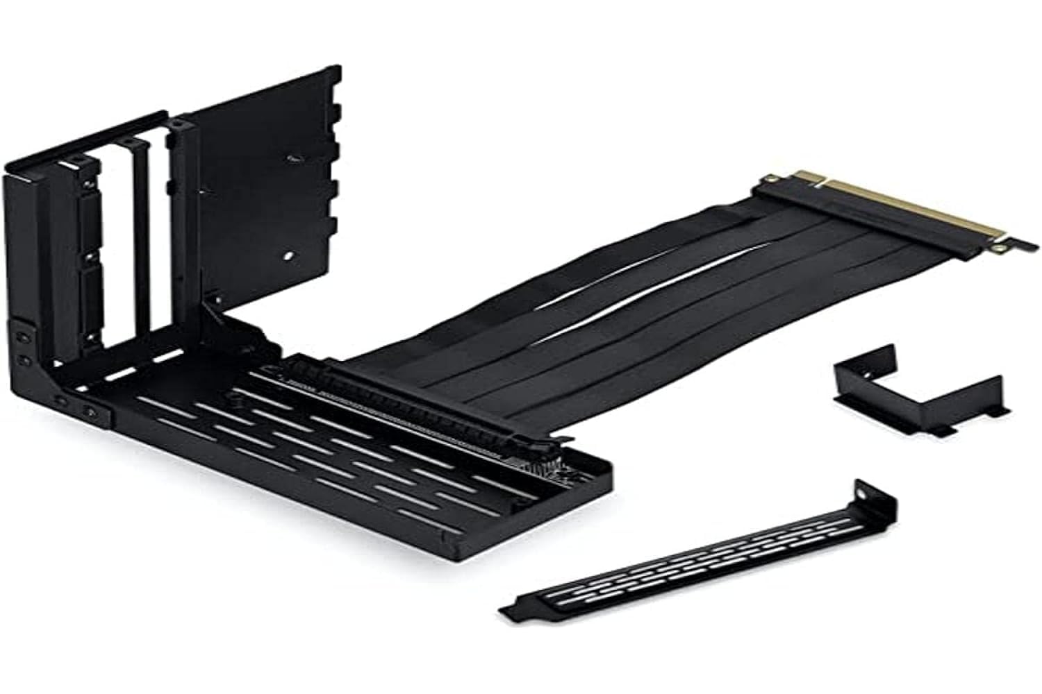 LIANLI O11DE-1X Vertical Graphics Card Holder for O11 Dynamic EVO Black , PCI-E 4.0 Riser Cable Included - O11DE-1X