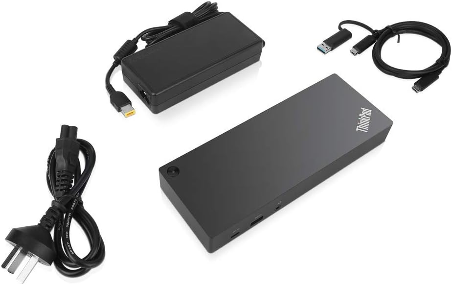 Lenovo Thinkpad Hybrid Usb C With Usb A Dock Usb 3 1 3 1 Gen 2 Type C Black Lenovo ドッキングステーション 通販 Amazon
