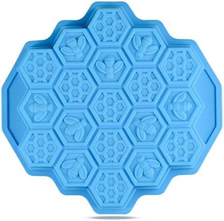 Bee Honeycomb Cake Mold For Soap Silicone（blue）