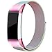 Maledan For Fitbit Charge 2 Bands, Stainless Steel Milanese Loop Metal Replacement Accessories Bracelet Strap with Unique Magnet Lock for Fitbit Charge 2 HR Colorful Small