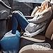 LOOJO Travel Inflatable Airplane Foot Rest Pillow. Adjustable Height. Comfy Blow Up Travel Accessories for Kids and Adults. Computer and Under Desk Leg Rest. Portable Sleep, Flight and Car Cushion