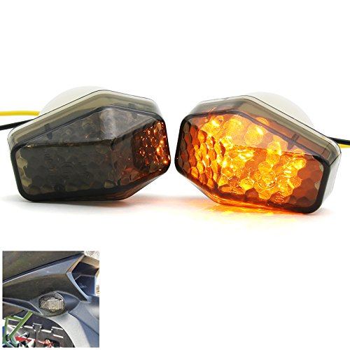 Motorcycle Smoke LED Flush Mount Turn Signal Light Side Marker Lamp for Suzuki BANDIT GSX1250FA GSXR1000 1000Z GSXR600 600M 600X 600Z GSXR750 750X Hayabusa Katana 600 750 SFV650 SV1000 1000S SV650