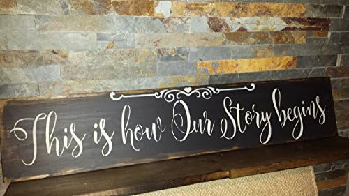 Olga212Patrick Wedding AISLE This is How Our Story Begins FAMILY Sign Home Decor Wedding Decor Sign Entrance Sign Wedding