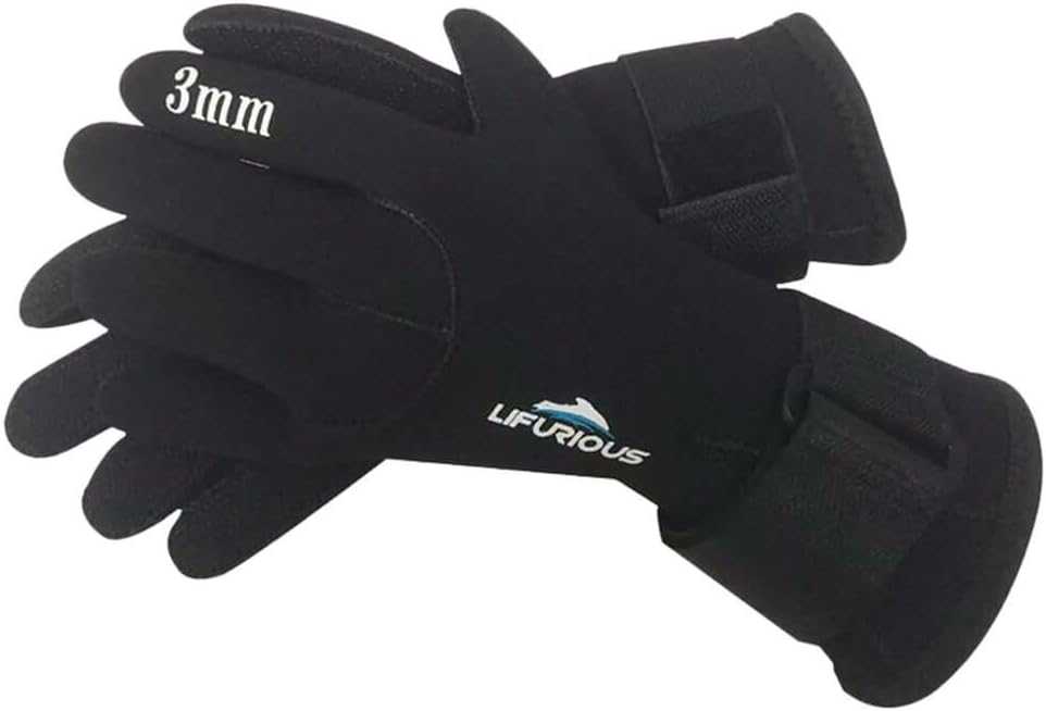Langer Lifurious 3mm Neoprene Wetsuit Diving Gloves for Men and Women Snorkeling Scuba Diving Spearfishing Sailing Rafting Kayaking Paddling Boating