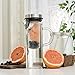 Glass Water Pitcher with Lid & Fruit Infuser Rod - Borosilicate Glass Carafe W/Up to 50Oz/1500ml Capacity - Stainless Steel Lid, BPA Free Infusion Filter - Perfect for Water, Tea, Sangria, Juice