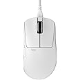 Pulsar Gaming Gears Xlite Wired Gaming Mouse, Ultra Lightweight 1.83 oz (52g), Ergonomic, Optical Switch, 26000 DPI, Motion Sync, PAW3395 Sensor (Medium, Wired, White)