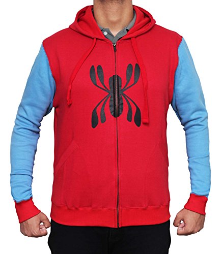 Miracle(Tm) Spider Man Homecoming 2017 Hoodie - Spider Man Full Sleeves Costume Hoodie