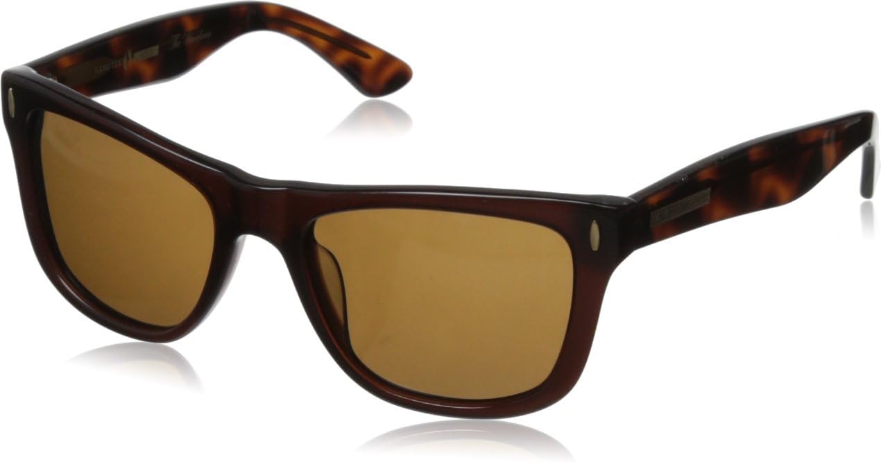 Hang Ten Gold Classic Wayfarer HTG1006 C2 Polarized Round Sunglasses