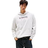 Tommy Jeans Men's Medium Weight Hoodie Sweatshirt with Printed Two-Tone Logo