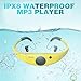 Tayogo Waterproof Mp3 Player for Swimming, IPX8 8GB Swimming Headset, Silicone Coated Waterproof Music Player, 20H Playing time, Underwater Mp3 Player Perfect for Swimming