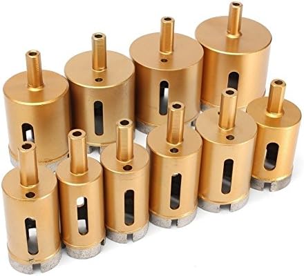 HOEN Diamond Drill Bits 6-50mm - Glass and Tile Hollow Core Drill Bits Extractor Remover Tools Hole Saws for glass, ceramics, porcelain, ceramic tile