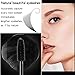 4D Silk Fiber Lash Mascara, 2 Pieces Waterproof Long Lasting Eyelash Mascara, Silicone Brush Head, Smudge-Proof, Black (Color 1)