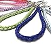 Onkuey 10pcs Braided PU Wrist Straps Lanyard, 7 inch Durable Leatherette Hand Strap for Cellphone/Phone Case/Purse/Keychain/iPod/PSP/Wii/USB Drives