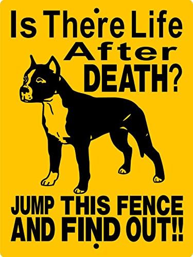 PITBULL DOG SIGN 9"x12" ALUMINUM "ANIMALZRULE ORIGINAL DESIGN - (Any one else selling this sign is selling a CHEAP COPY)