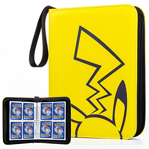 4-Pocket Binder for Pokemon Cards with 50 Removable Sheets Holds 400 Cards, Card  Book Collector Album Folder for Yugioh, MTG, TCG, Trading Card Holder with  Zipper-Toys Gifts for Boys Girls in Dubai -