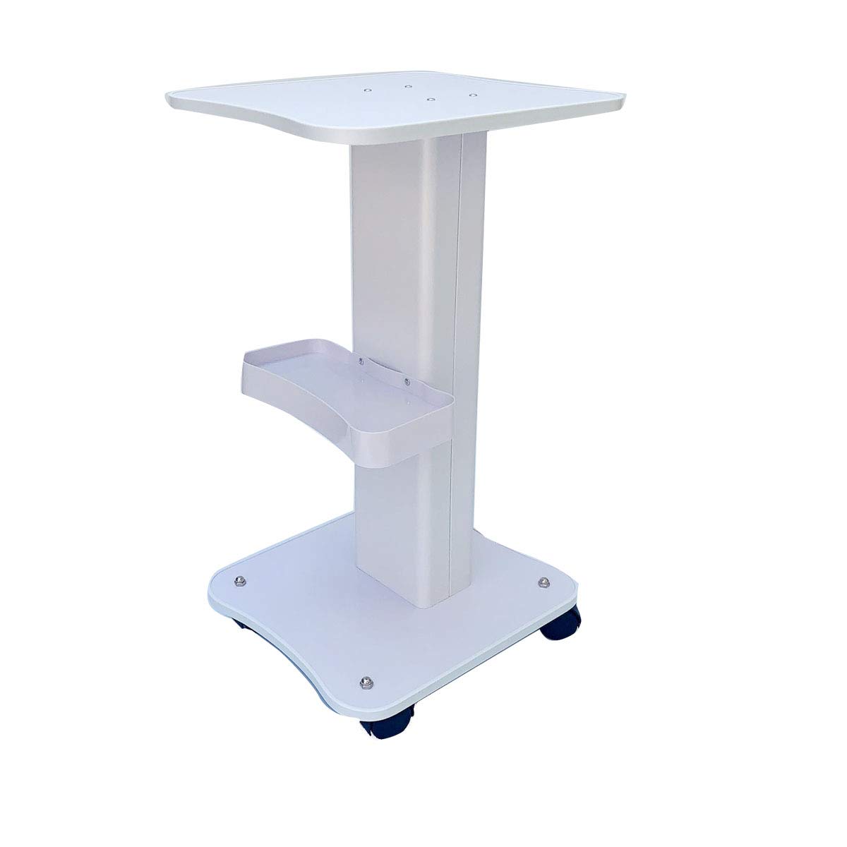 Cozyel Beauty Rolling Trolley Cart Equipment Mobile Salon Spa Service Instrument Hairdressing Storage Tray Iron Frame White: Beauty