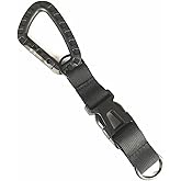 HOUSON Carabiner Keychain, Tactical Quick Release Carabiner Molle D-Shape Carabiner Webbing Buckle Strap Clip