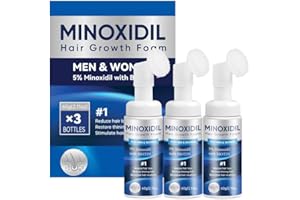 5% Hair Growth Foam - Hair Serum for Men and Women, Hair Loss for Men & Women, Make Hair and Beard Thicker, 3 Pcs