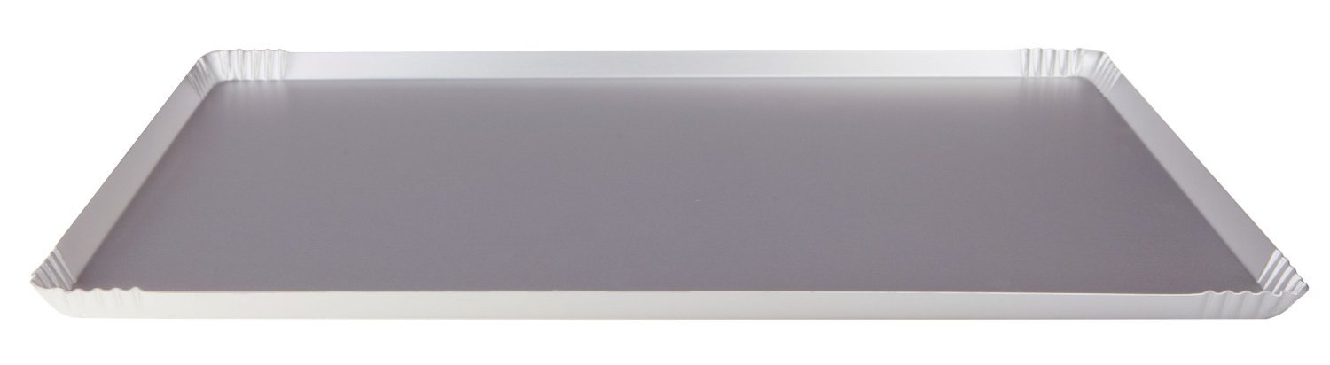 Pentole Agnelli Pastry & Pizza Line Tray, Dimension 23 x 14.5 x 1.5 Cm, Aluminium, Silver, One Size