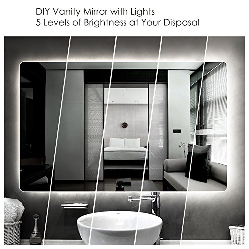 YIHONG 16.4ft LED Strip Lights LED Ribbon with Remote Control Adjustable Color Temperature and Brightness DIY Under Cabinet Lighting Kitchen Closet Party Decoration |High Lumen|Cool/Neutral/Warm White - Thumbnail 4