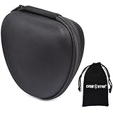 Case Star ® Black Color Lightweight Heart-shaped Protective Carrying EVA Hard Headphone Case Storage Bag for Sony MDR7506 Professional Large Diaphragm Headphone with Case Star Black Color Drawstring Carrying Pouch