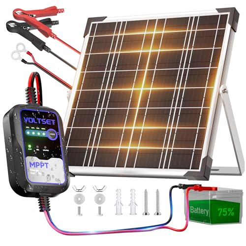 Voltset 12V Solar Panel Battery Charger Trickle