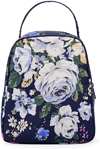 MELROSE Women Fashion Ultra Light Small Lunch Bag Lunch Handbag Box (Royal Blue)