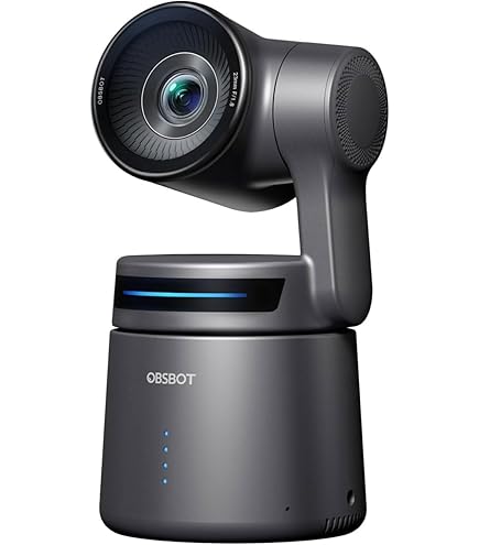 Câmera de streaming OBSBOT Tail Air NDI 4K, câmera PTZ com