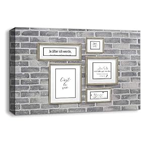 Canvas Wall Art Picture Collage Idea Painting Artwork for Home Prints Framed - 12x18 inches
