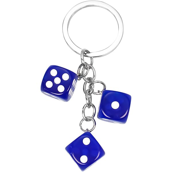 Handmade Evil Eye Keychain - Blue Good Luck Charm & Car Hanging Ornament, 4 Inches Long