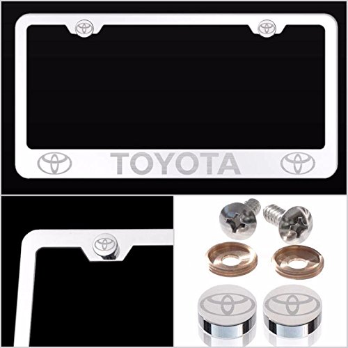 ReplacementScrews Stainless License Plate Screws For Toyota RAV4 – Set Of 4, Black, Rear Mount