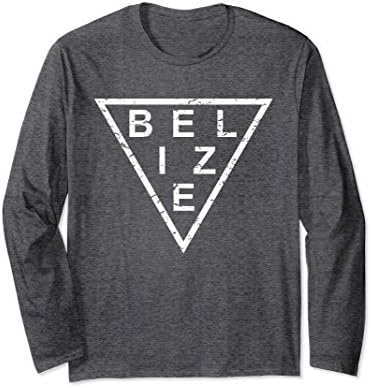 Unisex Stylish Belize Long Sleeve T-Shirt Medium Dark Heather