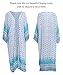 shermie Womens Long Beach Kimono Cardigan Open Front Loose Bikini Siwmsuit Cover Up (One_Size, Blue)