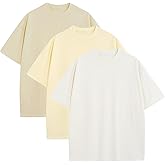 Mens Oversized T-Shirts Fashion Loose Fit Crewneck Tshirt Streetwear Heavyweight Short Sleeve Tee Shirt Gym Workout Tops