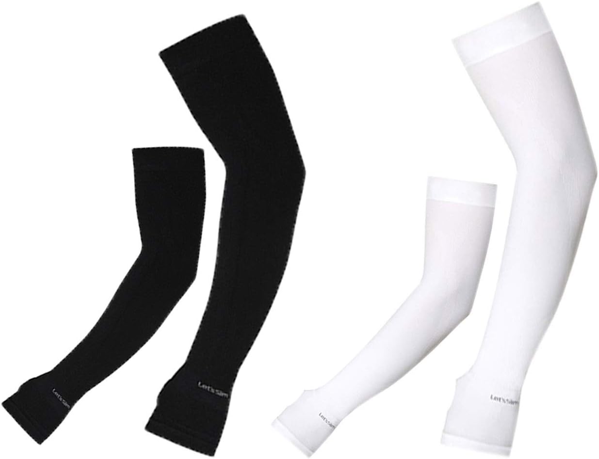 MINDA UV Protection Cooling or Warmer Arm Sleeves for Adult Sunblock Protective 2Pairs