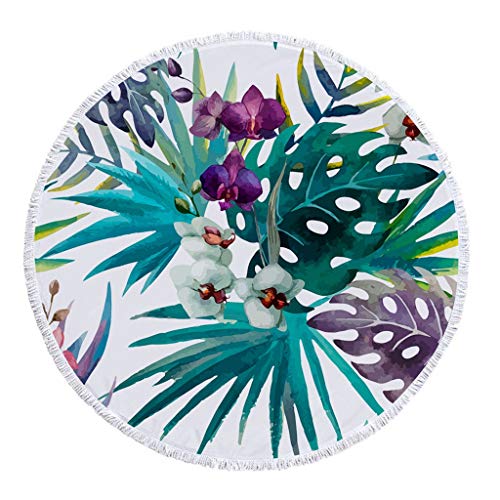 image for Beach Towel Background Cloth,SuperUS Neon 3D Color Printing Towel Circ