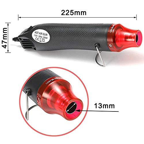 LDK Mini Heat Gun, Electric Phone Repair Tool Compact Hot Air Gun for DIY Shrink Wrap Drying Paint Embossing 110V 300W