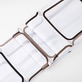 VIROSA Squares Shower Curtain 180x180 cm Water Repellent Polyester view 4