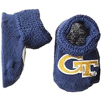 Two Feet Ahead NCAA Georgia Tech Infant Gift Box Booties, One Size, Navy