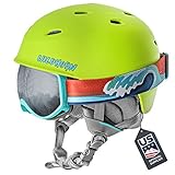 Wildhorn Spire Snow & Ski Helmet w/Goggles for Kids and Youth - ASTM Certified - US Ski Team Official Supplier