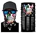 12-in-1 Magic Scarf，Skeleton Skull Flag Seamless Bandana, Face Mask,fishing mask, Thin Ski Mask, Neck Warmer Balaclava Bandana for Raves, Dust, Riding Bike, Motorcycle, Outdoor Activities (rainbow)